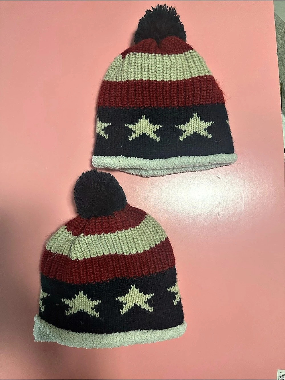 Lids Matching Star Pom-Pom Hats